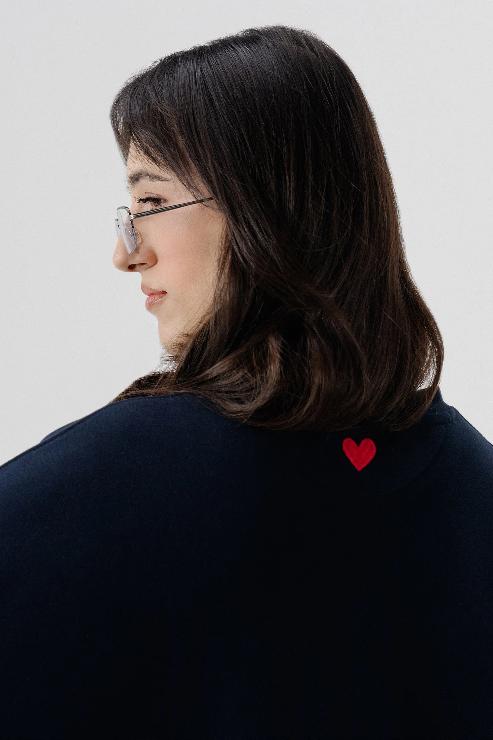 Soft Oversized SweatShirt - Navy - Image 2