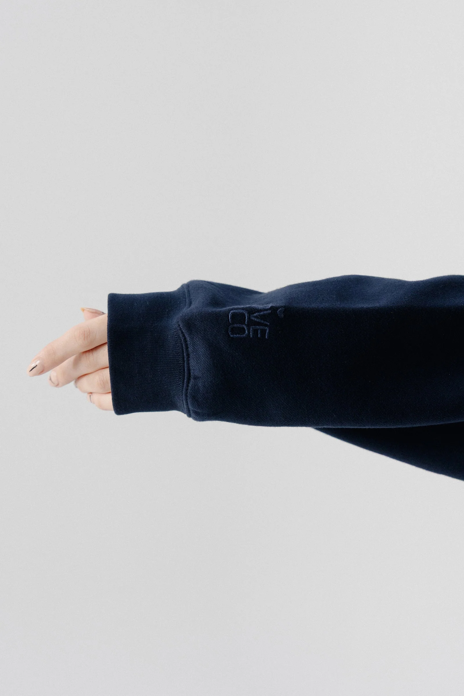 Soft Oversized SweatShirt - Navy - Image 3