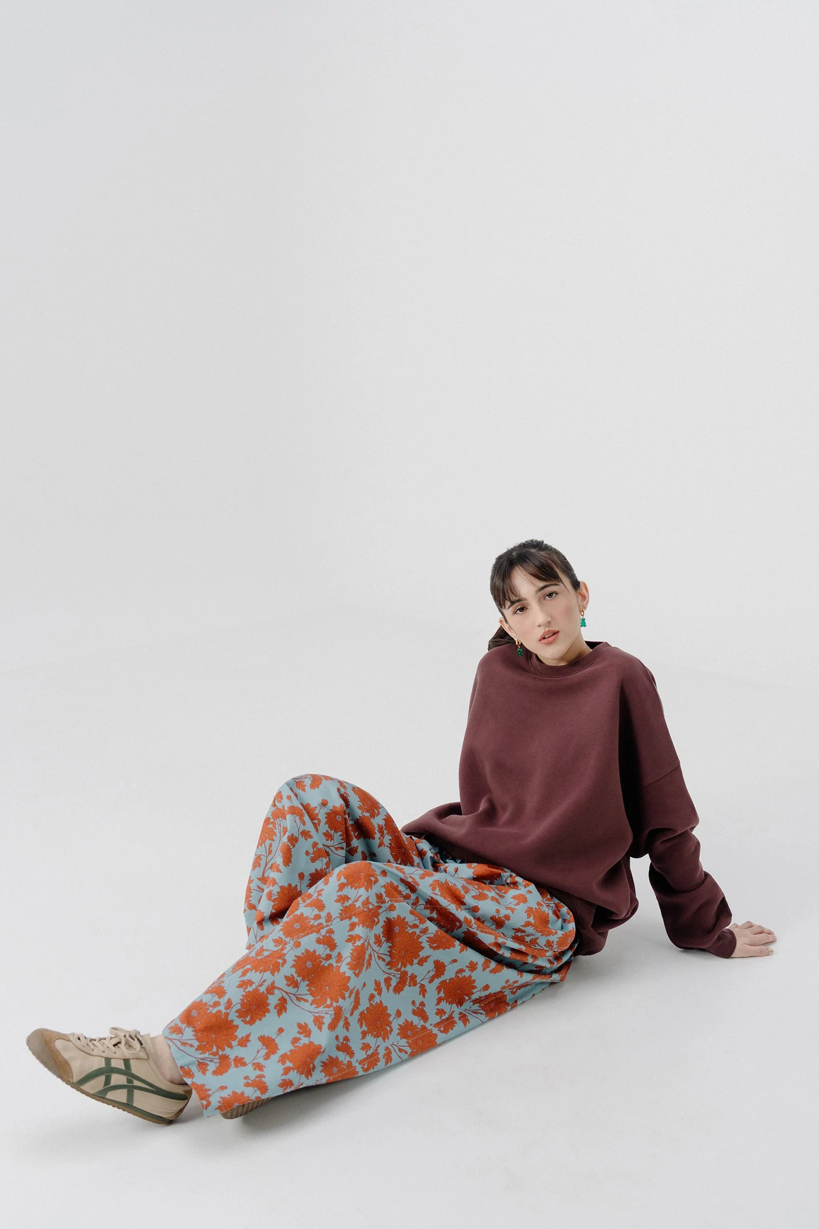 Soft Oversized SweatShirt - Brown - Image 3