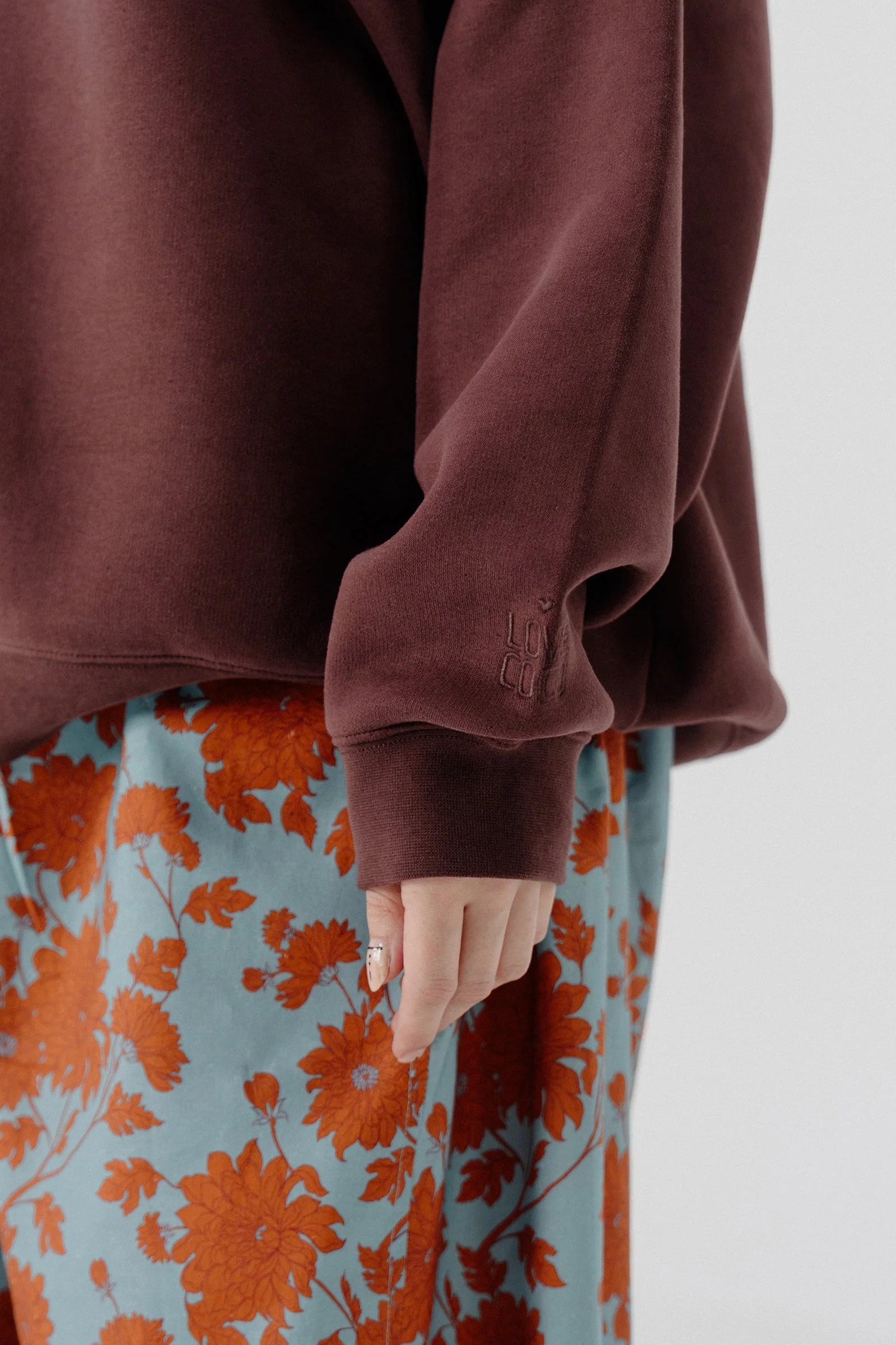 Soft Oversized SweatShirt - Brown - Image 4