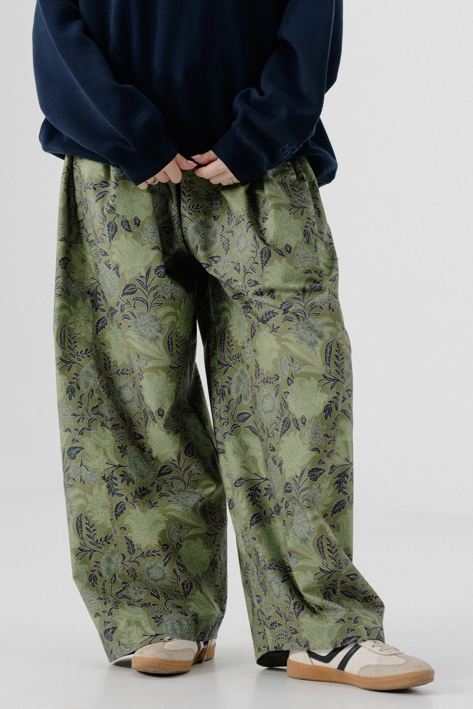 Shalwar Pants - Floral Green