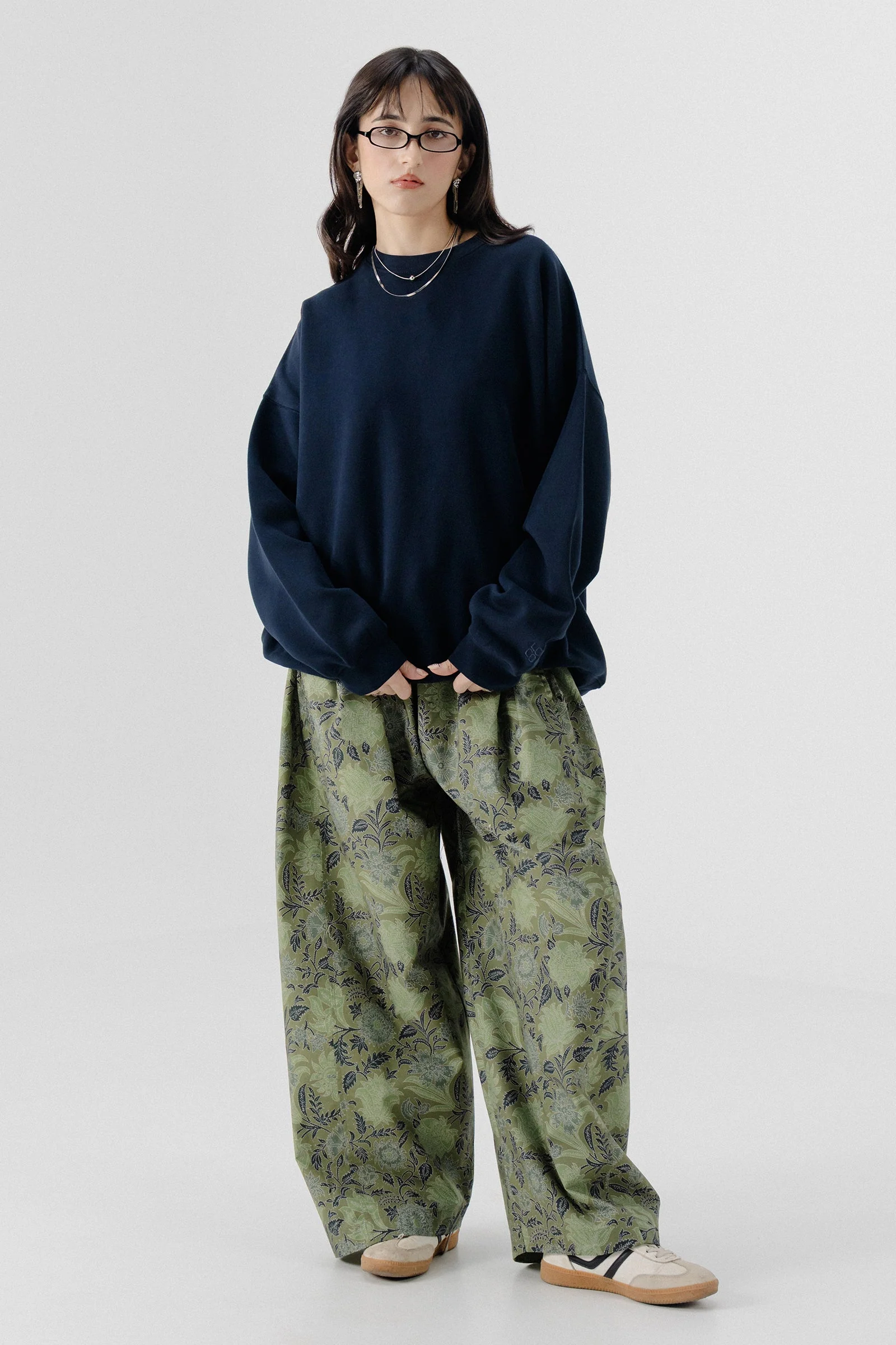Shalwar Pants - Floral Green - Image 3
