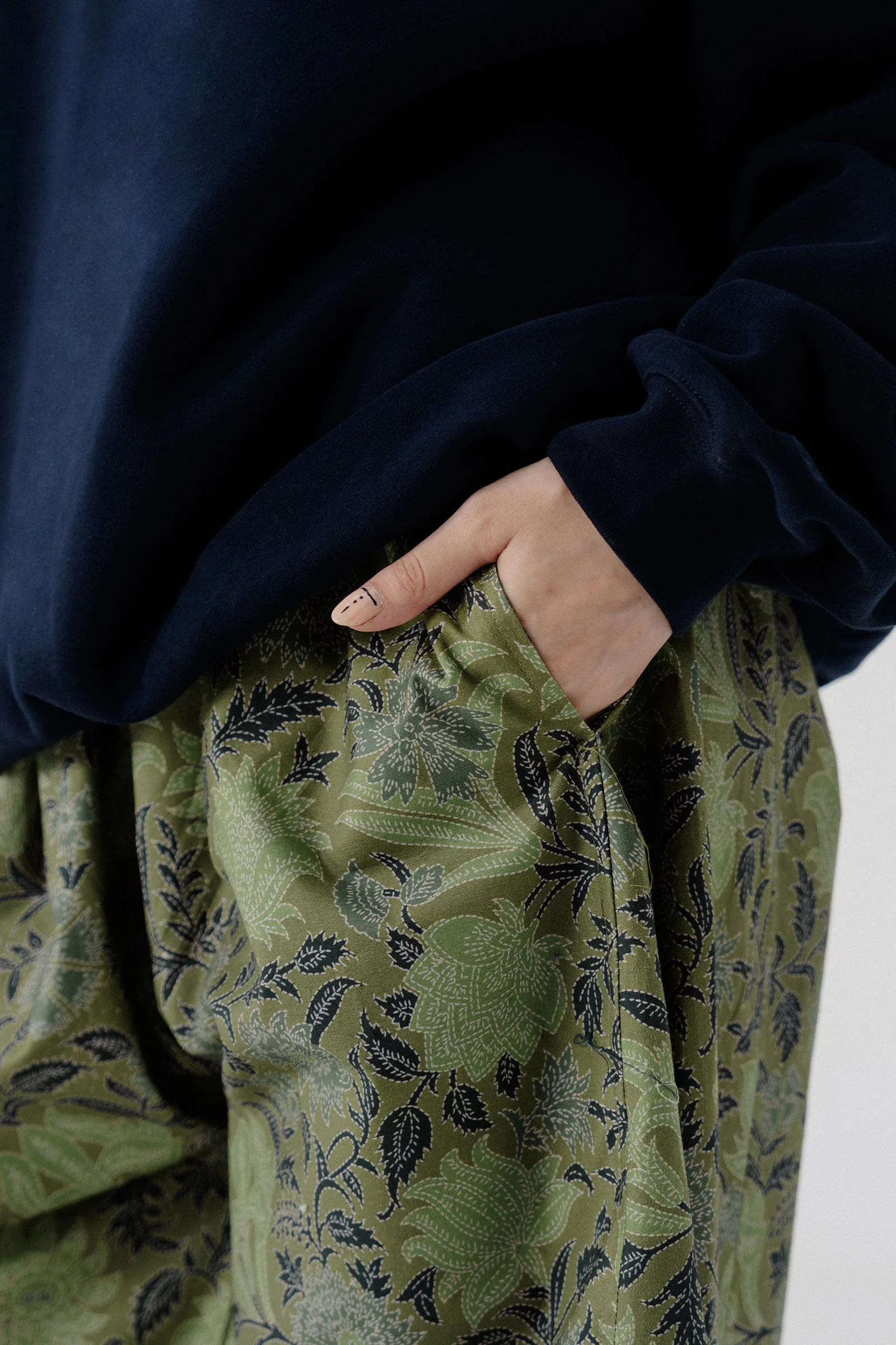 Shalwar Pants - Floral Green - Image 4