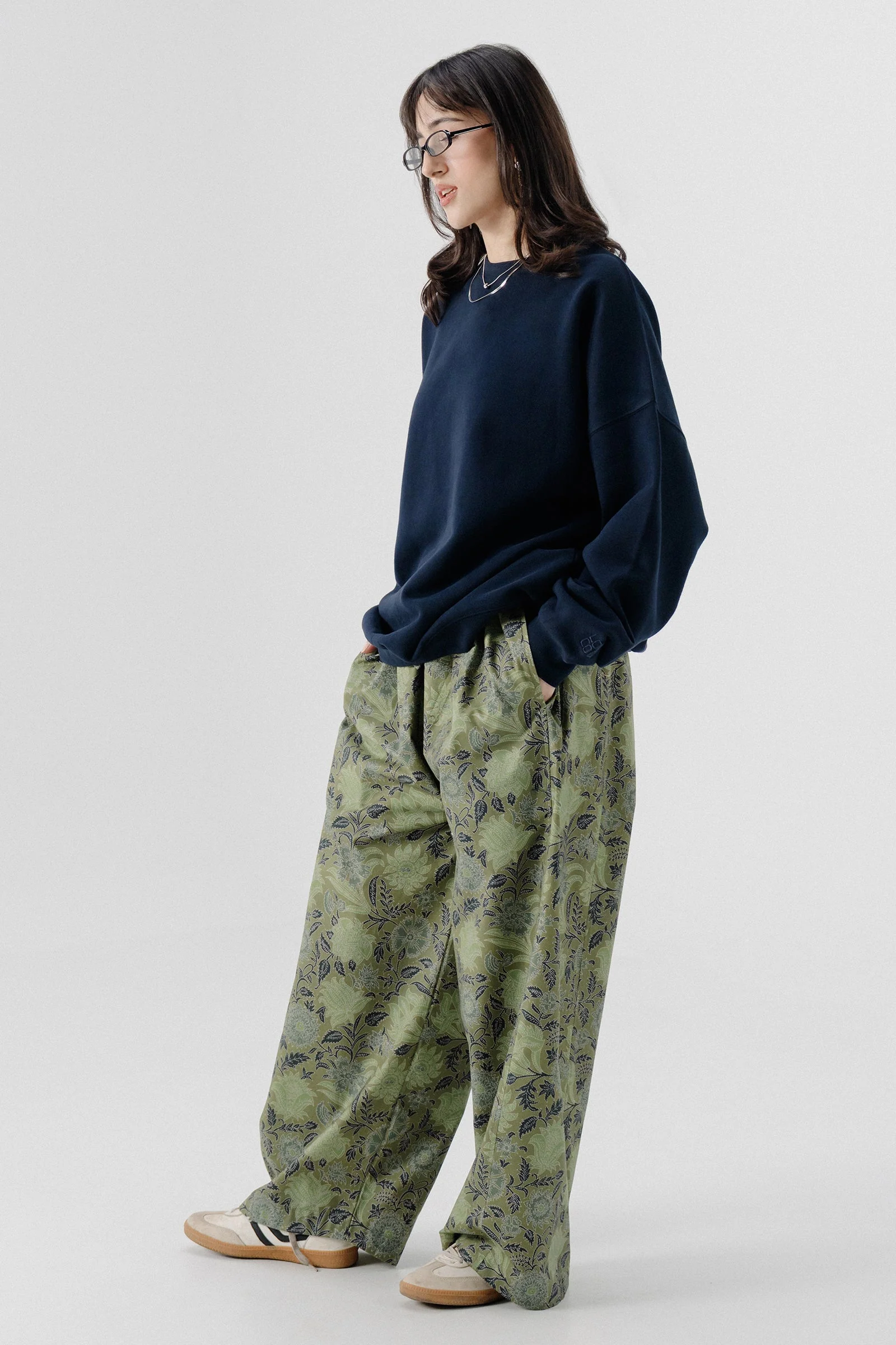 Shalwar Pants - Floral Green - Image 5