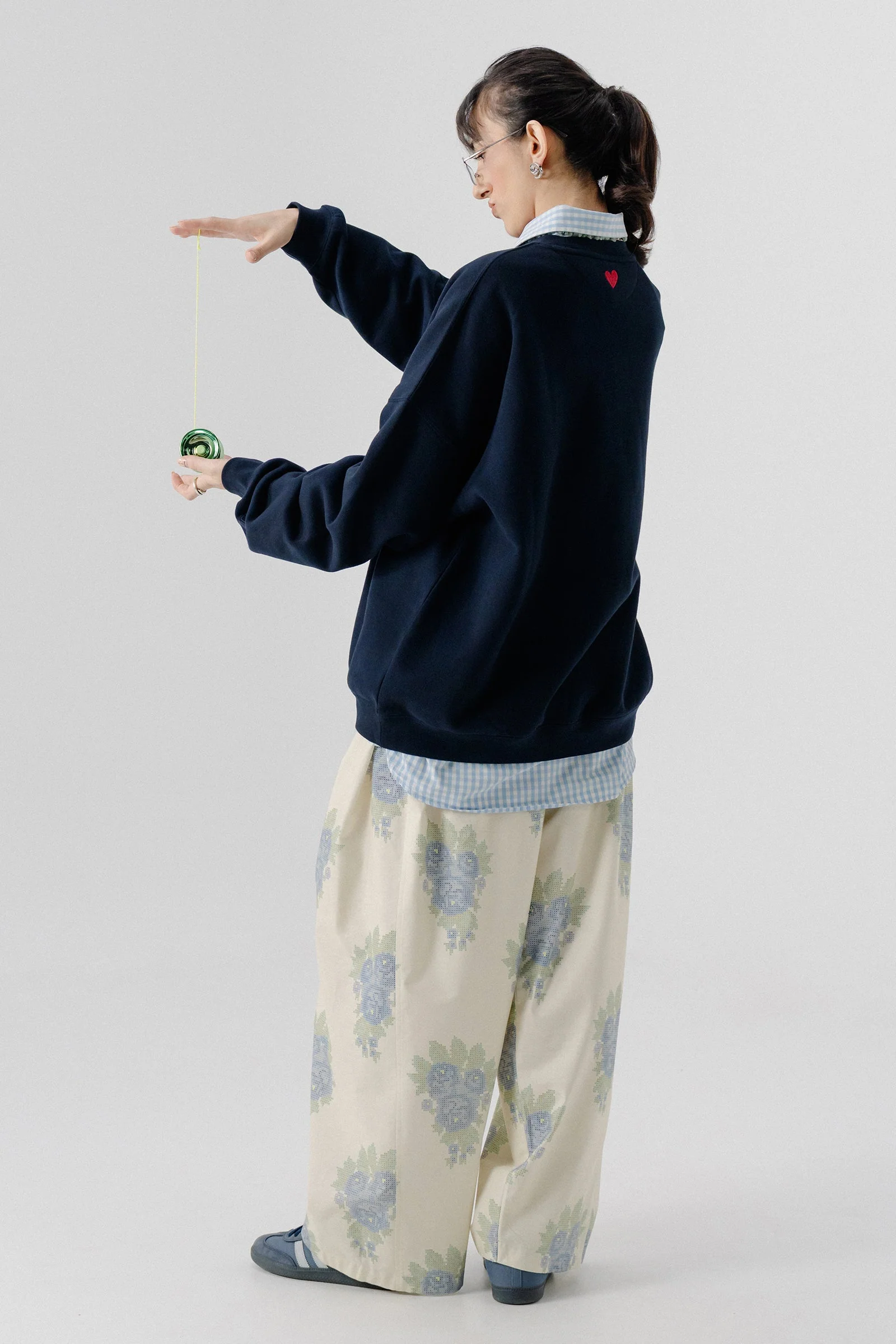 Shalwar Pants - Floral Ivory - Image 3
