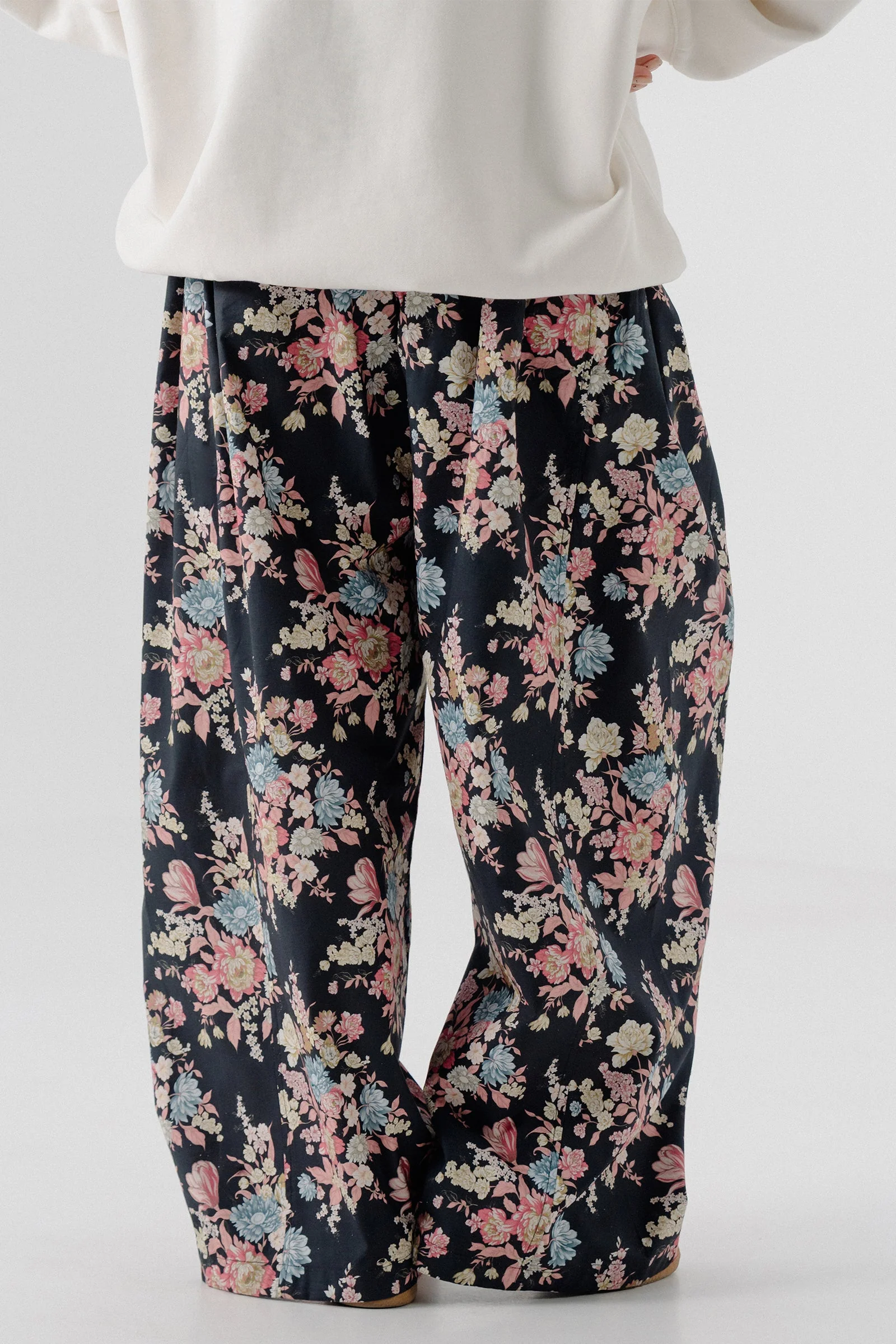 Shalwar Pants - Floral Black - Image 2