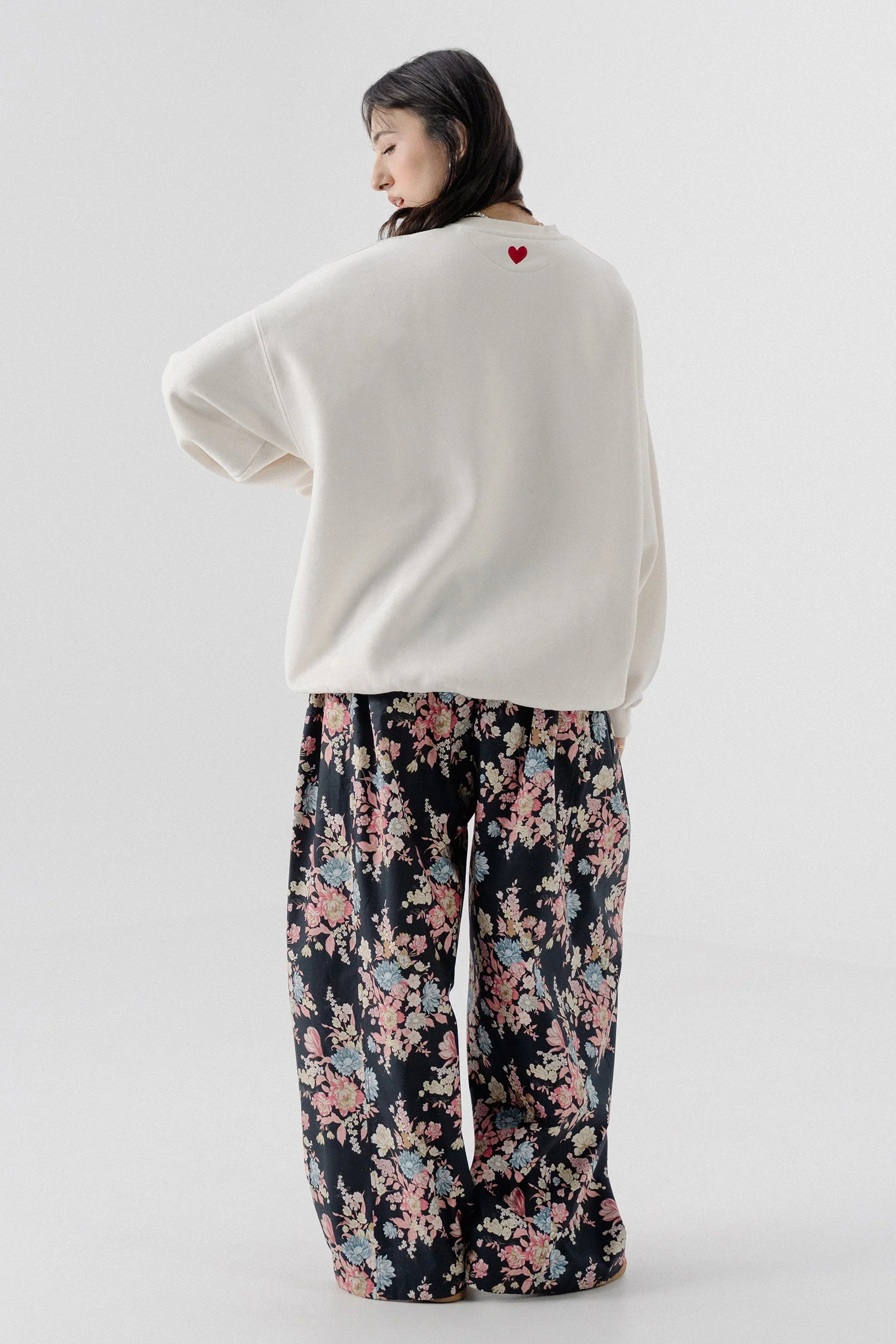 Shalwar Pants - Floral Black - Image 3